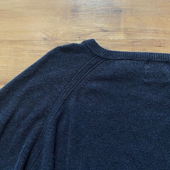 VTG LATITUDE by Northern Isles Mens XL Dark Gray Silk Cashmere Crewneck Sweater - Picture 12 of 12